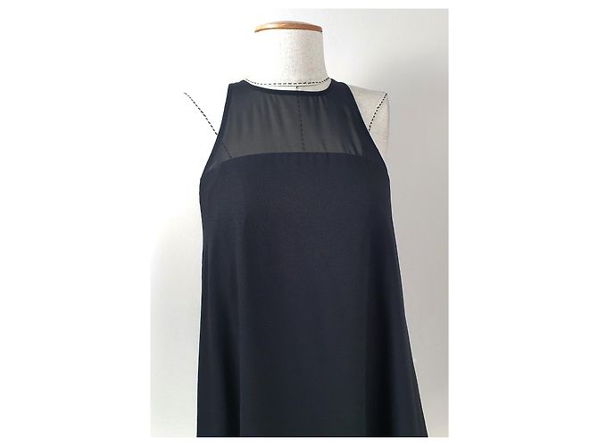 Aidan Mattox Swingkleid mit Federn Schwarz - Ansicht 3