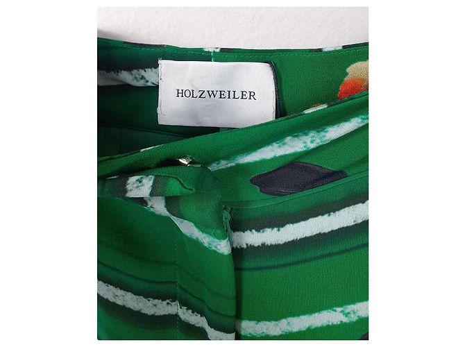 Autre Marque Calça Holzweiler Okapi Verde Viscose - vista 5