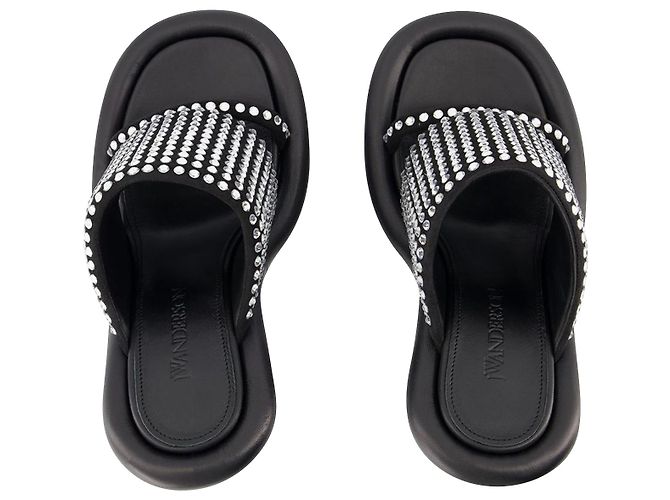 JW Anderson Sabot Paraurti in Cristallo - J.W. Anderson - Nero - Pelle - vista 4