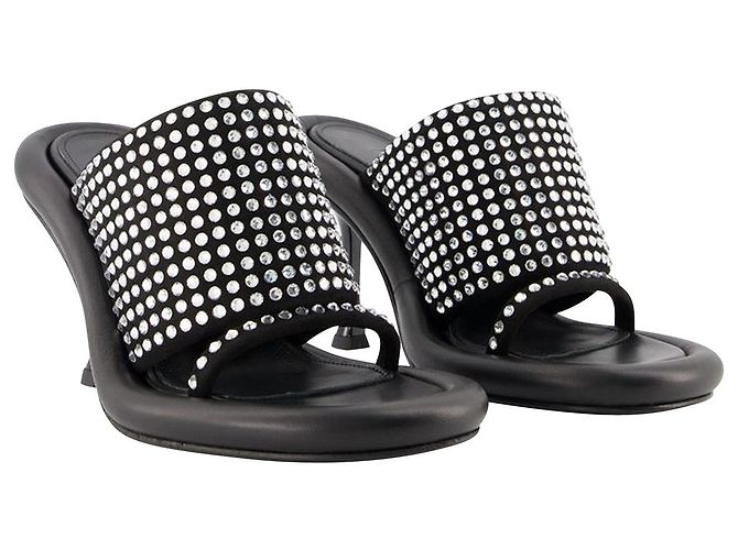JW Anderson Sabot Paraurti in Cristallo - J.W. Anderson - Nero - Pelle - vista 2