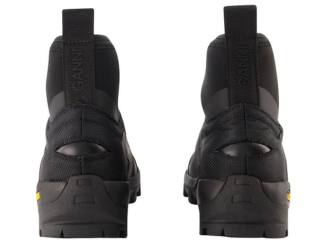 Performance-Turnschuhe - Ganni - Schwarz - Polyester - Ansicht 3