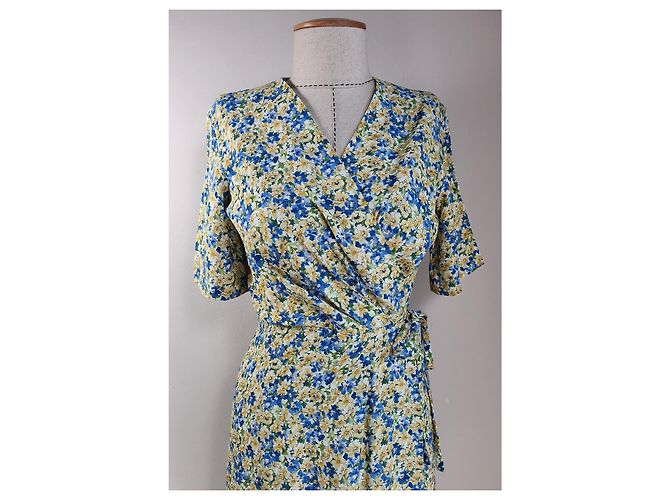 Apc Blumenkleid aus Viskose Mehrfarben - Ansicht 2