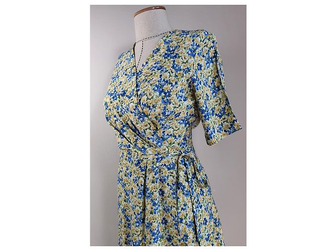 Apc Blumenkleid aus Viskose Mehrfarben - Ansicht 4