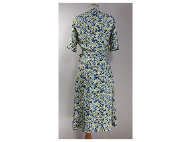 Apc Blumenkleid aus Viskose Mehrfarben - Ansicht 5