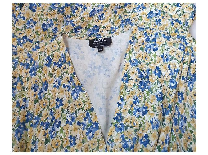 Apc Blumenkleid aus Viskose Mehrfarben - Ansicht 6