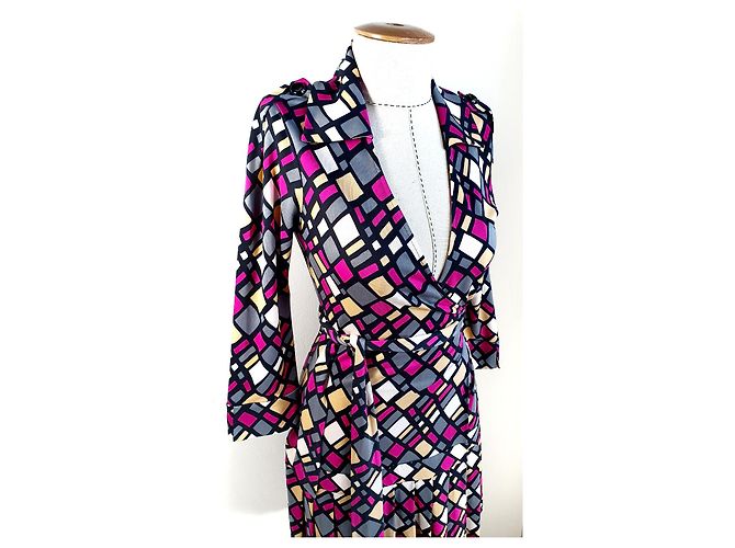 Vestido de seda Diane Von Furstenberg Multicolor - vista 2
