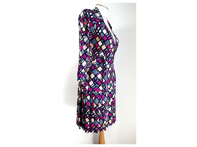 Vestido de seda Diane Von Furstenberg Multicolor - vista 4