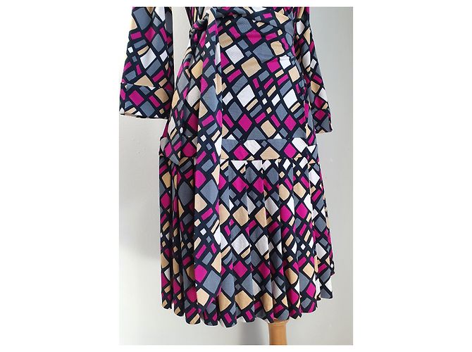 Vestido de seda Diane Von Furstenberg Multicolor - vista 5