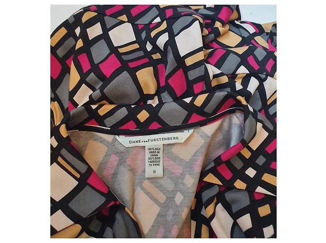 Vestido de seda Diane Von Furstenberg Multicolor - vista 8