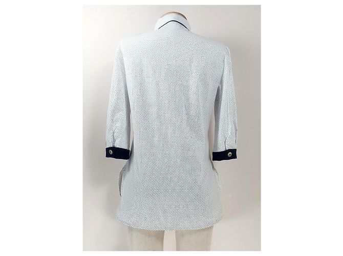 Camicia a pois bianca in cotone Ba&Sh Bianco - vista 5