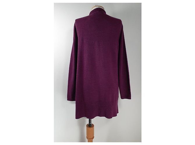 Autre Marque Cardigã de lã roxo - vista 3