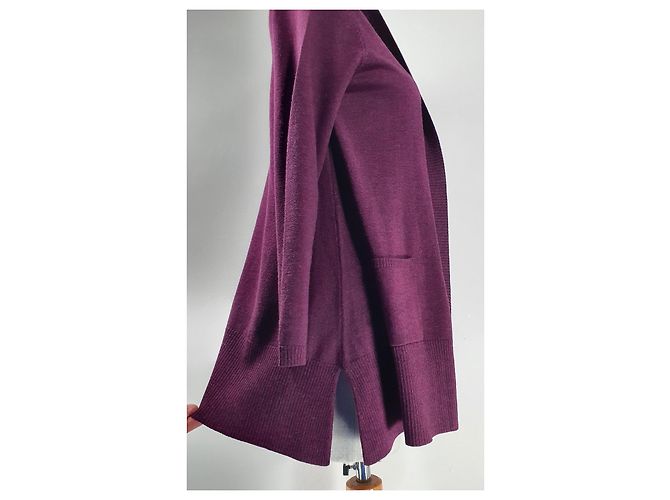 Autre Marque Cardigã de lã roxo - vista 4