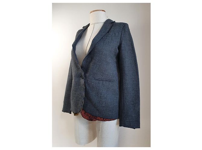 Forte Forte Blazer aus Wolle Grau - Ansicht 2