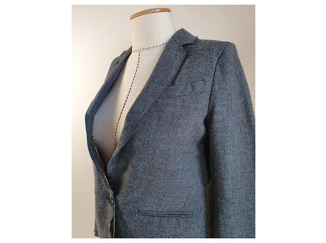 Forte Forte Blazer aus Wolle Grau - Ansicht 4
