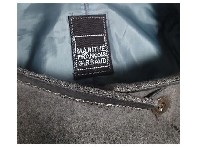 Marithé et François Girbaud Grey Wool Coat - view 6