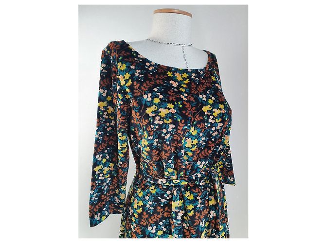 Autre Marque King Louie Samtkleid XL Mehrfarben - Ansicht 3