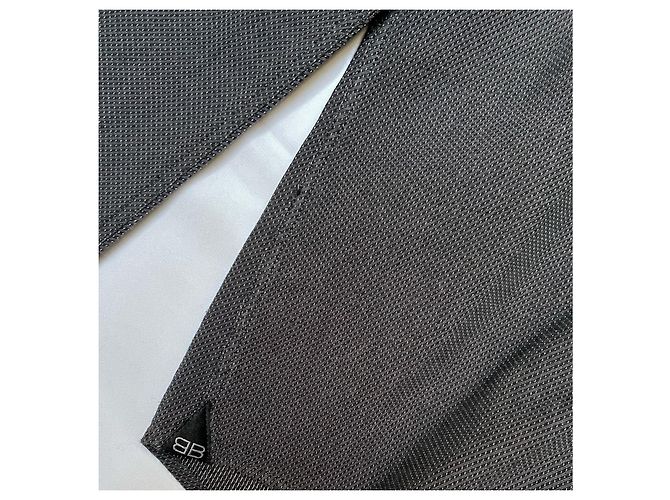 Bella maglietta 100%. Cotone a nido d'ape L/42 Balenciaga Grigio antracite - vista 8