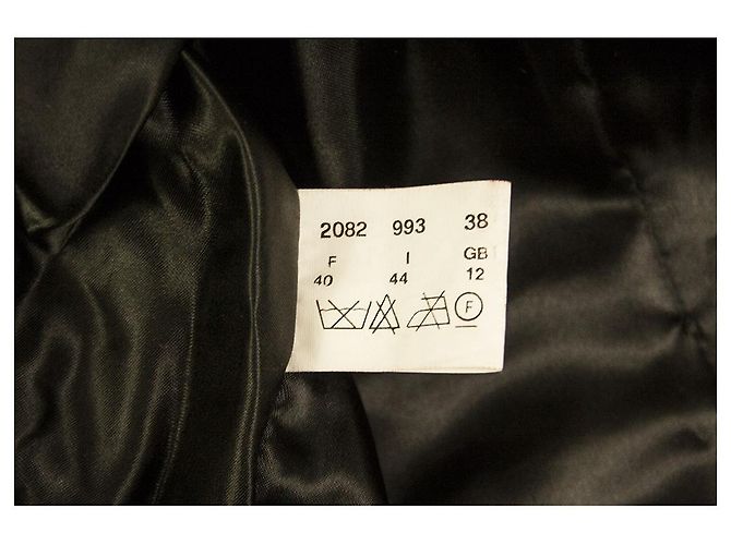 Autre Marque Vera Mont Echte Federn Schwarze kurze Bolerojacke Abendmantelgröße 44 - Ansicht 4