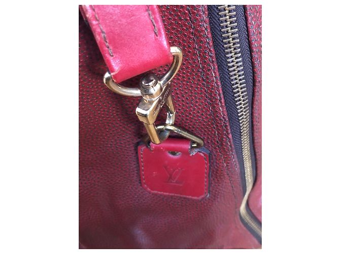 Louis Vuitton American's Cup Red Rubber Suitcase - view 4
