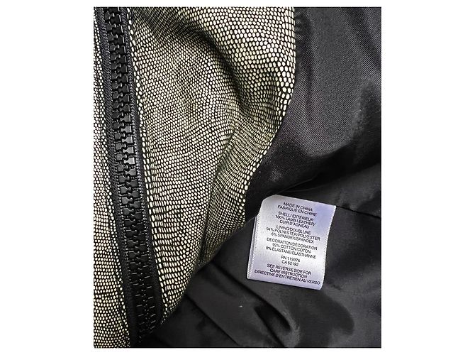Helmut Lang Lederjacke Reptilien-Effekt schwarz - Ansicht 4