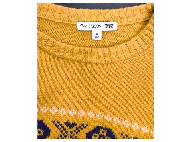 JW Anderson x Uniqlo Pullover Gelb Wolle Nylon M - Ansicht 5