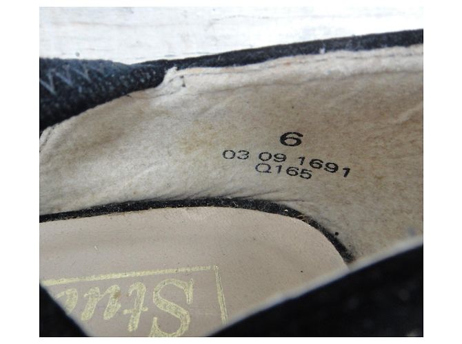 Autre Marque Décolleté Studio velluto nero e pelle 38,5 - vista 8
