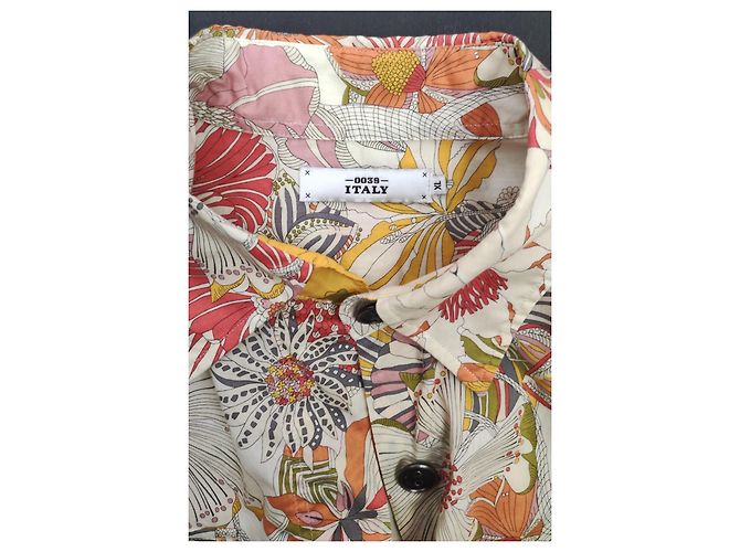Vestido de flores de algodón 0039 Multicolor - vista 5