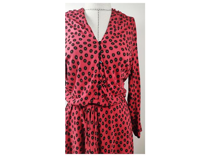 Autre Marque King Louie Blumenkleid Viscose Elastan XXL Mehrfarben - Ansicht 2