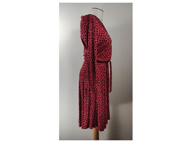 Autre Marque King Louie Blumenkleid Viscose Elastan XXL Mehrfarben - Ansicht 3