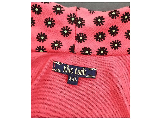 Autre Marque King Louie Blumenkleid Viscose Elastan XXL Mehrfarben - Ansicht 5