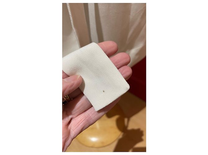 Abito Isabel Marant in seta e acetato Eggshell Bianco sporco - vista 12