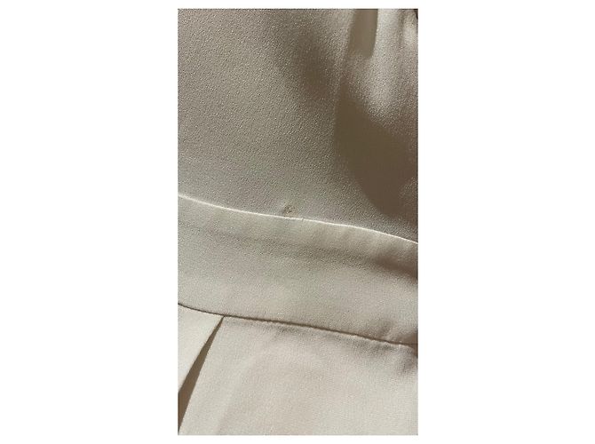 Abito Isabel Marant in seta e acetato Eggshell Bianco sporco - vista 9