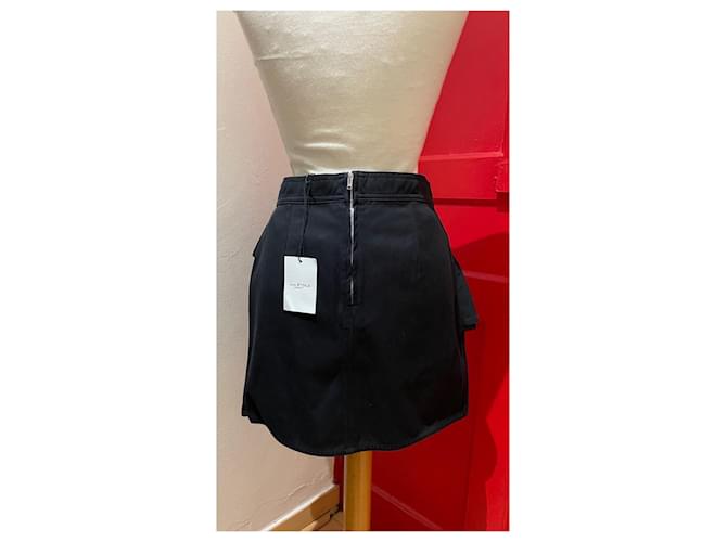 Falda corta negra de algodón Isabel Marant Etoile Negro - vista 2