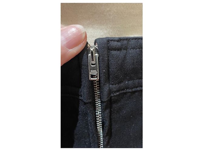 Falda corta negra de algodón Isabel Marant Etoile Negro - vista 3