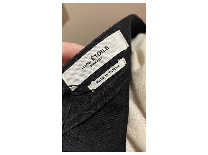 Falda corta negra de algodón Isabel Marant Etoile Negro - vista 4