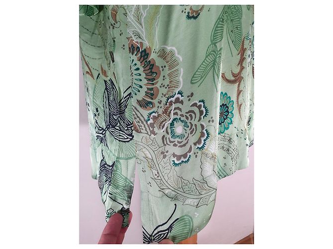 Odd Molly Kleid aus grüner Viskose Mehrfarben - Ansicht 4