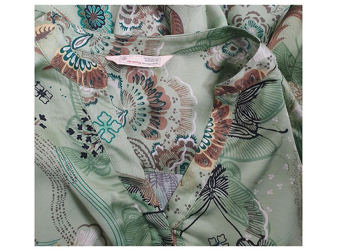 Odd Molly Kleid aus grüner Viskose Mehrfarben - Ansicht 6