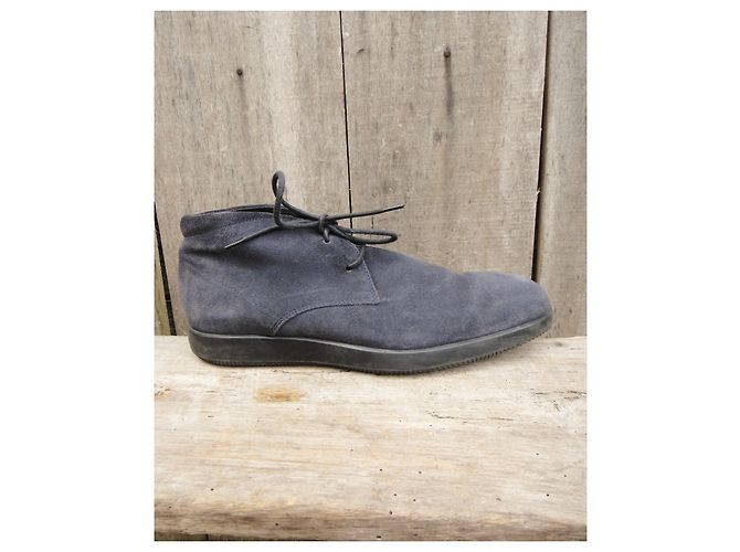 Stivali Hogan Desert Boot in scamosciato blu 41 - vista 4