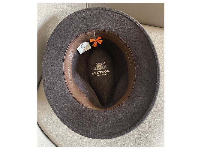 Cappello Stetson Inglewood Tortora in feltro di pelo Taupe - vista 13