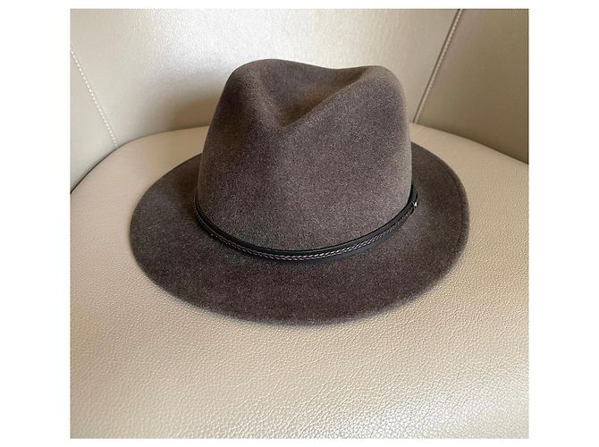 Cappello Stetson Inglewood Tortora in feltro di pelo Taupe - vista 2