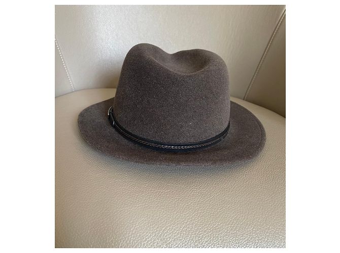 Cappello Stetson Inglewood Tortora in feltro di pelo Taupe - vista 4