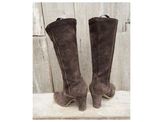 Autre Marque botas Kickers de ante marrón 37 Marrón oscuro - vista 4