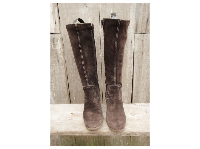 Autre Marque botas Kickers de ante marrón 37 Marrón oscuro - vista 7