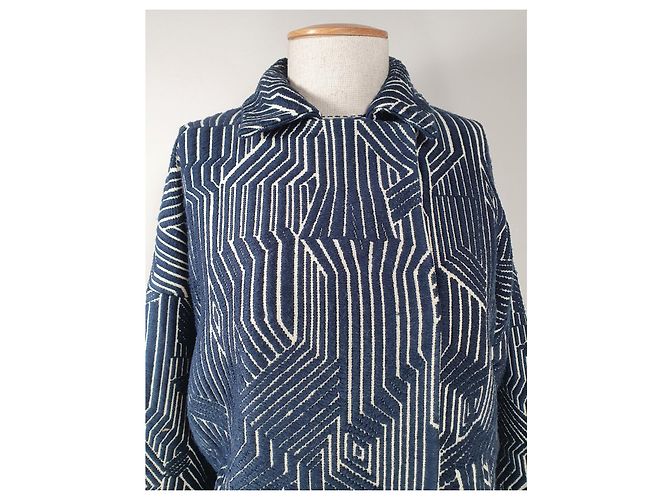 Autre Marque Abrigo Hofmann Copenhagen azul de algodón - vista 2