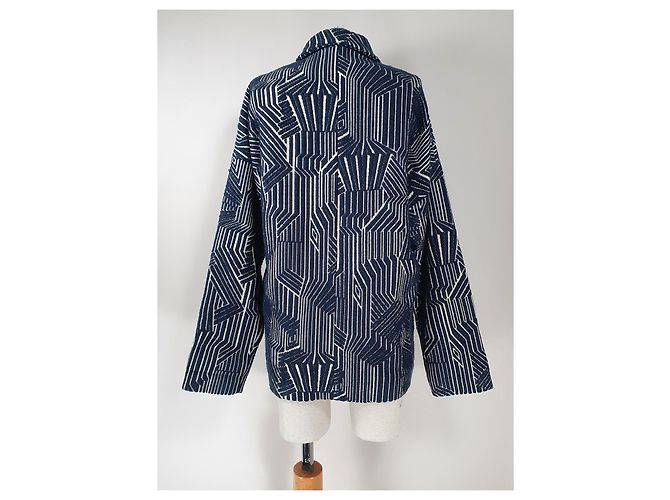 Autre Marque Abrigo Hofmann Copenhagen azul de algodón - vista 4