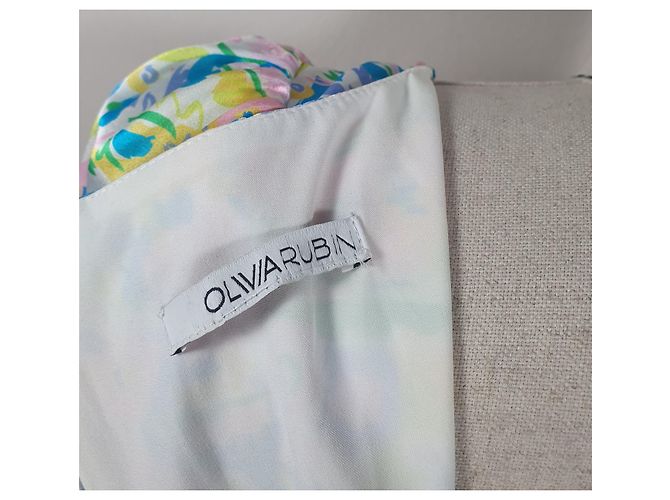 Autre Marque Vestido maxi de seda Olivia Rubin Multicolor - vista 5