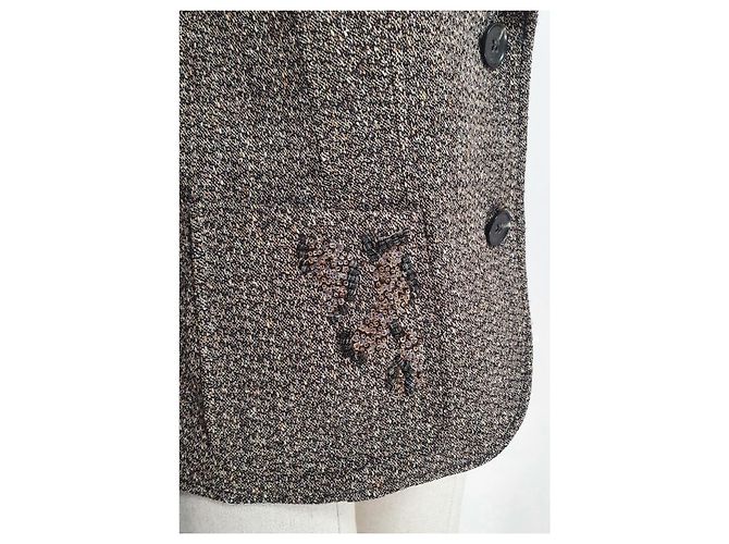 Blazer Luisa Cerano Marrone Lana e Seta - vista 5