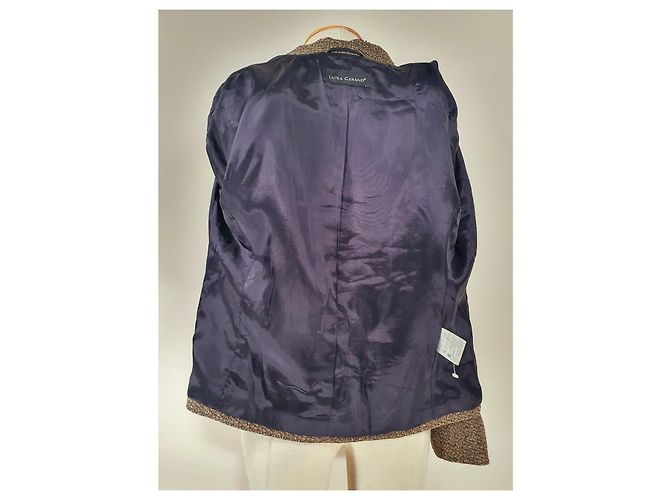 Blazer Luisa Cerano Marrone Lana e Seta - vista 8