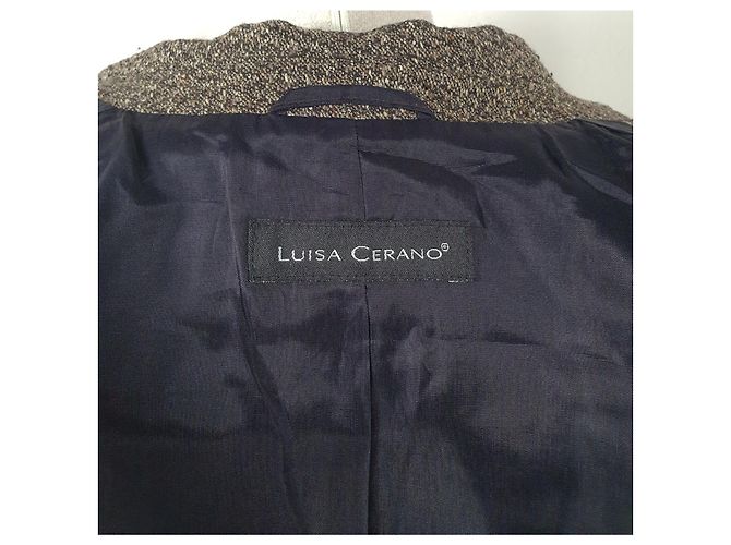 Blazer Luisa Cerano Marrone Lana e Seta - vista 9