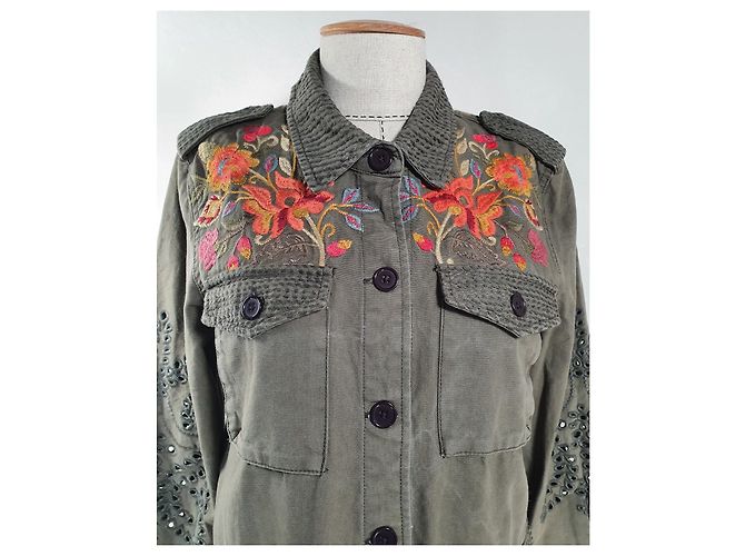 Autre Marque Giacca in cotone ricamata Johnny Was Workshop Multicolore - vista 2